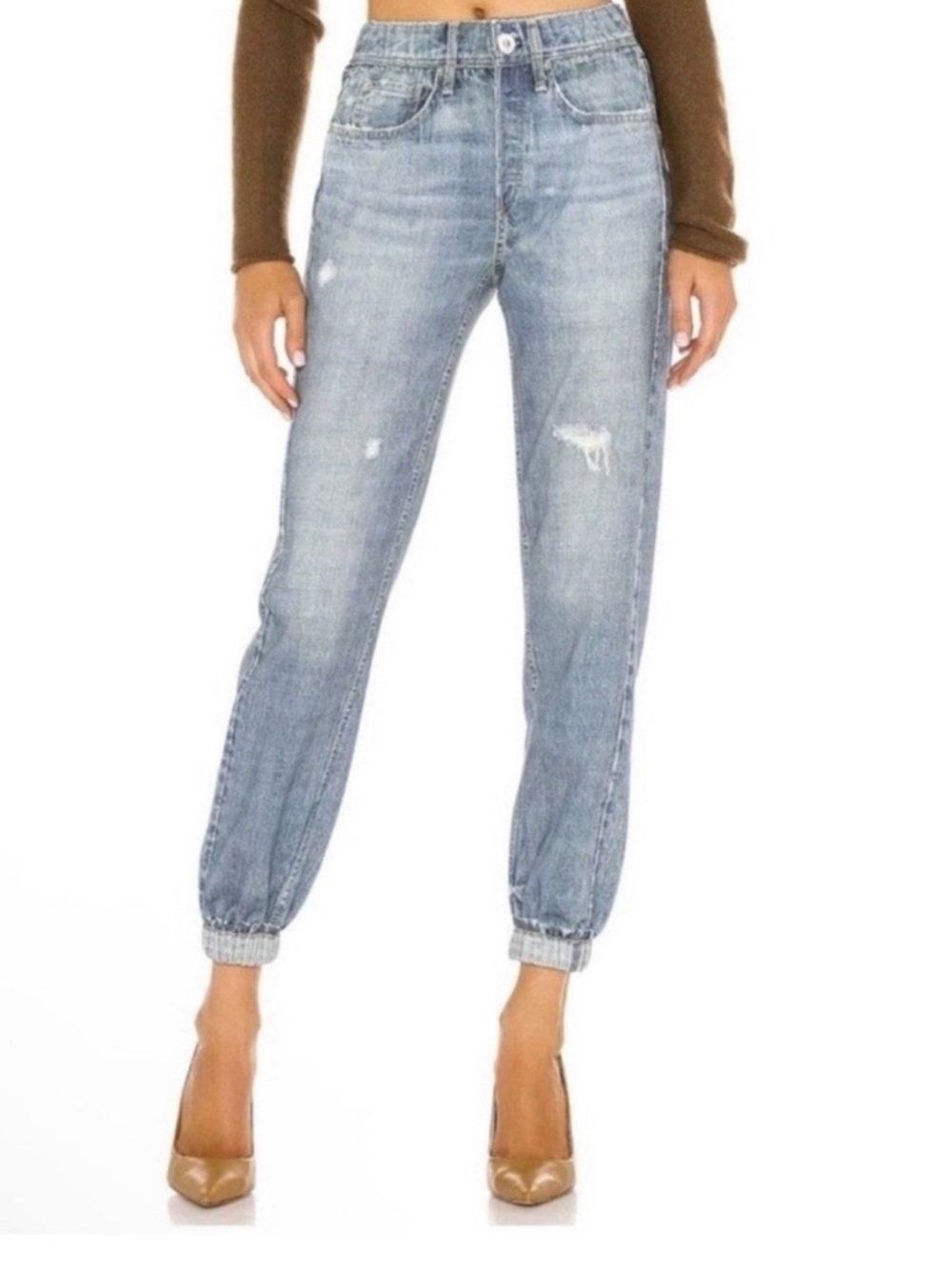 rag & bone Miramar Jogger Sweatpant Jeans XS Light Wash 100% Cotton